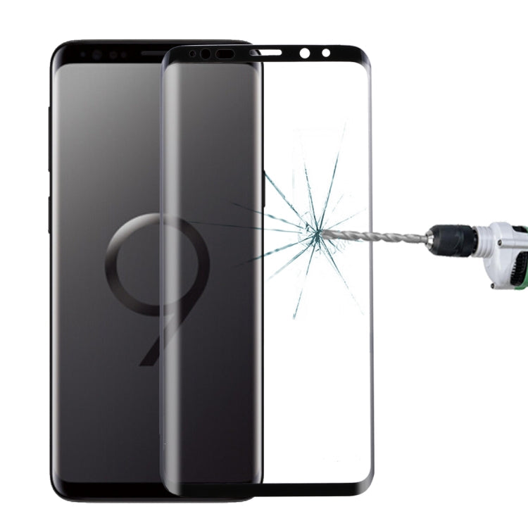 For Galaxy S9+ 9H Surface Hardness 3D Curved Edge Anti-scratch Full Screen HD Tempered Glass Screen Protector, For Galaxy S9+