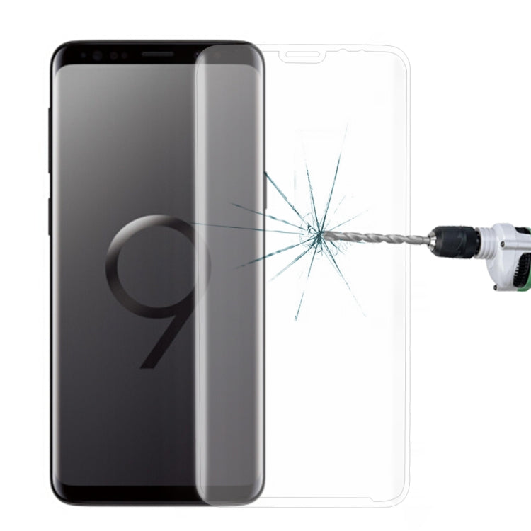 For Galaxy S9+ 9H Surface Hardness 3D Curved Edge Anti-scratch Full Screen HD Tempered Glass Screen Protector, For Galaxy S9+