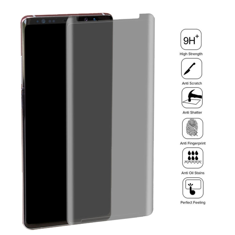Privacy Anti-glare 0.3mm 9H 3D Curved Edge Tempered Glass Film for Galaxy Note 9, For Galaxy Note 9