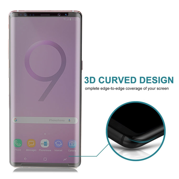 Privacy Anti-glare 0.3mm 9H 3D Curved Edge Tempered Glass Film for Galaxy Note 9, For Galaxy Note 9