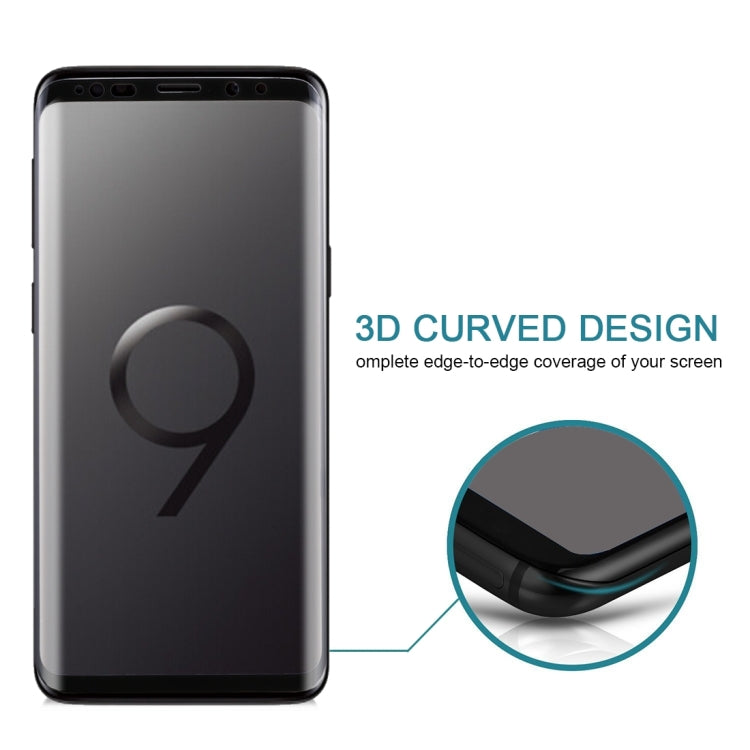 25 PCS For Galaxy S9 9H Surface Hardness 3D Curved Edge Anti-scratch Full Screen HD Tempered Glass Screen Protector, For Galaxy S9, Full (25 PCS), For Galaxy S9