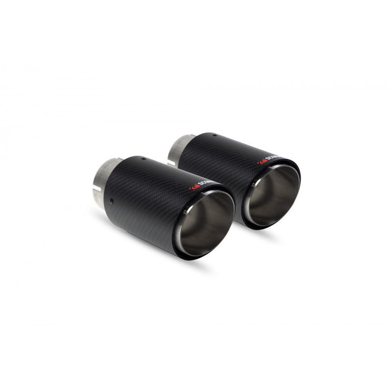 SCORPION EXHAUSTS - REPLACEMENT ASCARI CARBON TIPS FOR SCORPION EXHAUST SYSTEM - TWIN (X2) 100MM