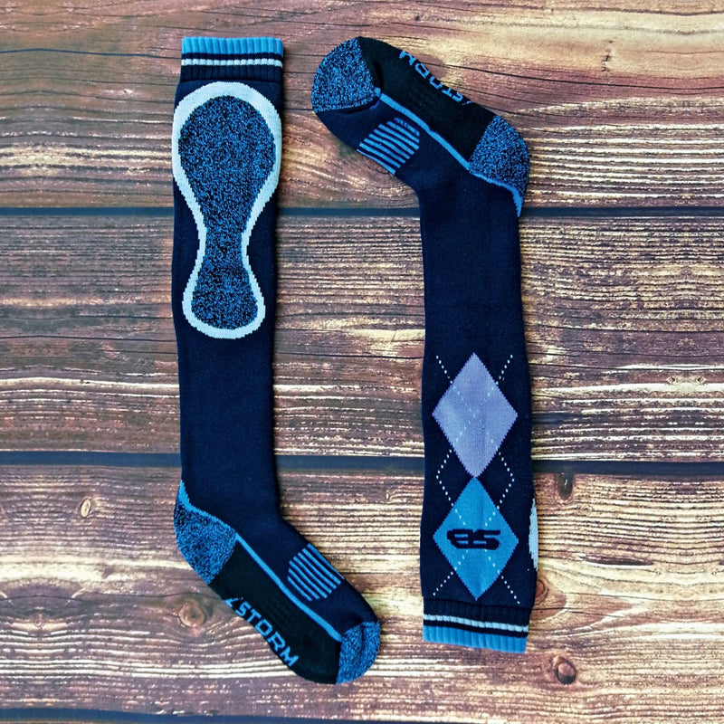 1 Pack Ladies Long Knee High Cotton Equestrian Socks