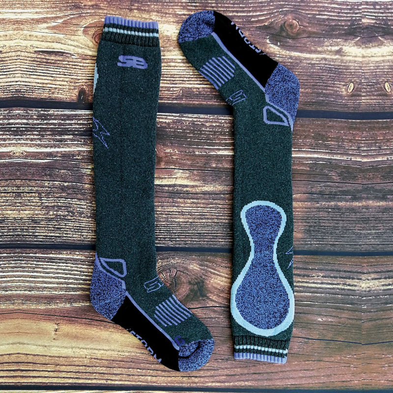 1 Pack Ladies Long Knee High Wool Thermal Equestrian Socks