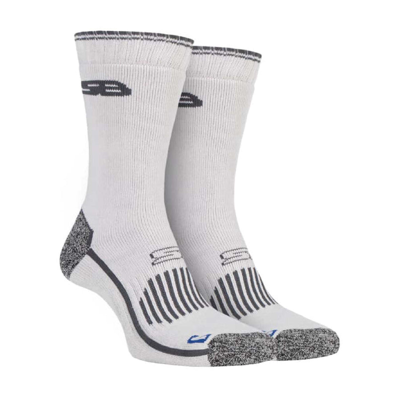 2 Pack Mens Heavy Duty Reinforced Cotton Socks for Boots