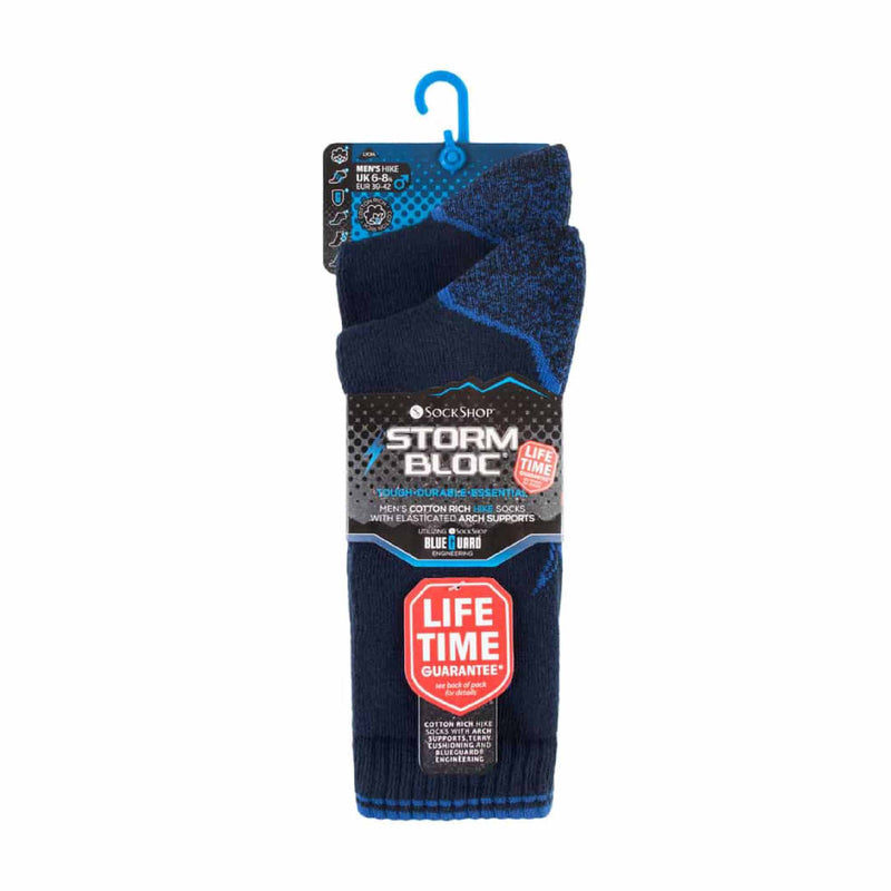 2 Pack Mens Heavy Duty Reinforced Cotton Socks for Boots