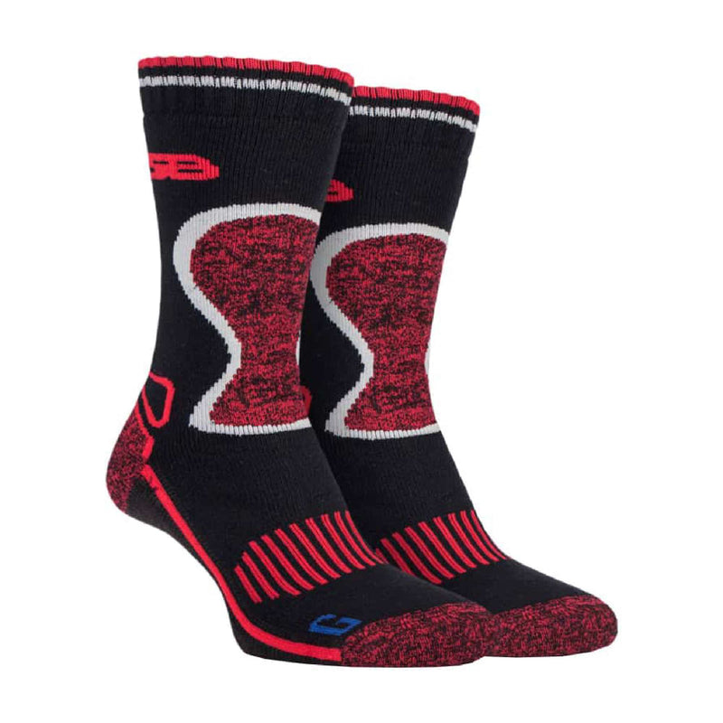 2 Pack Mens Heavy Duty Wool Blend Socks for Winter