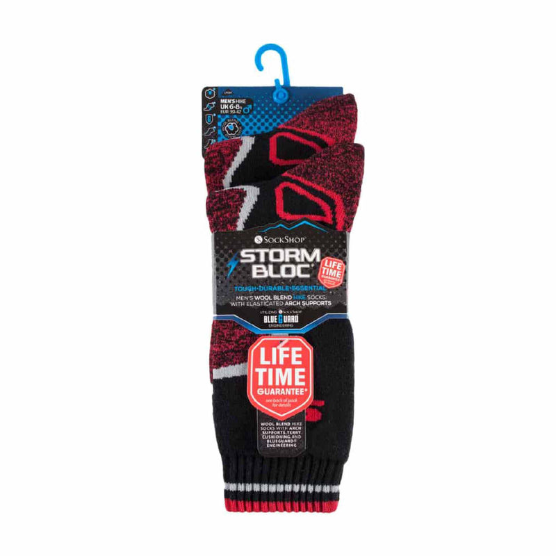 2 Pack Mens Heavy Duty Wool Blend Socks for Winter