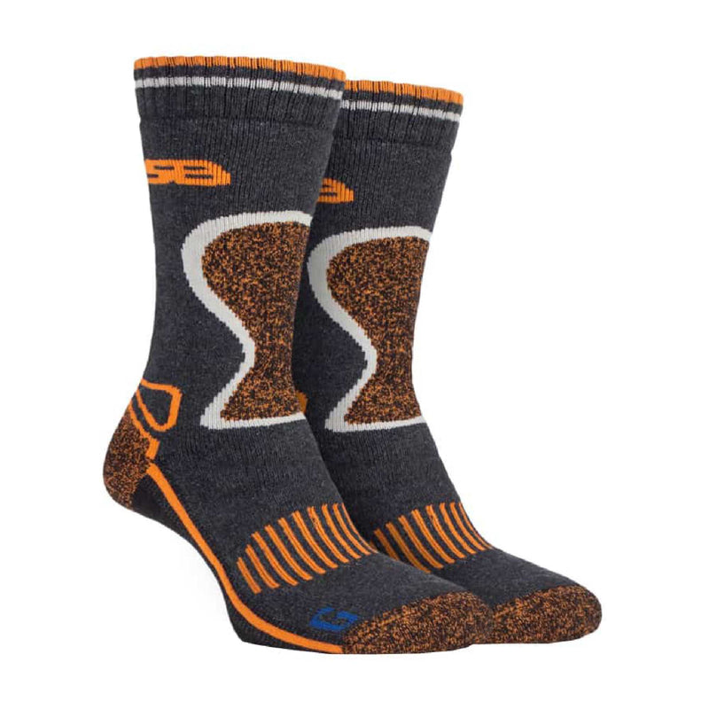 2 Pack Mens Heavy Duty Wool Blend Socks for Winter