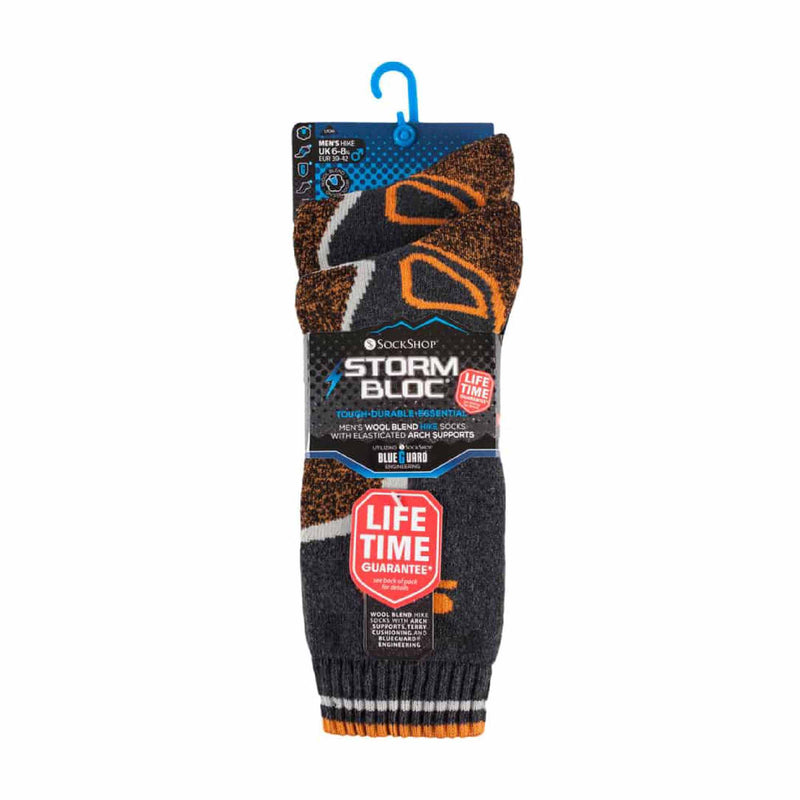 2 Pack Mens Heavy Duty Wool Blend Socks for Winter