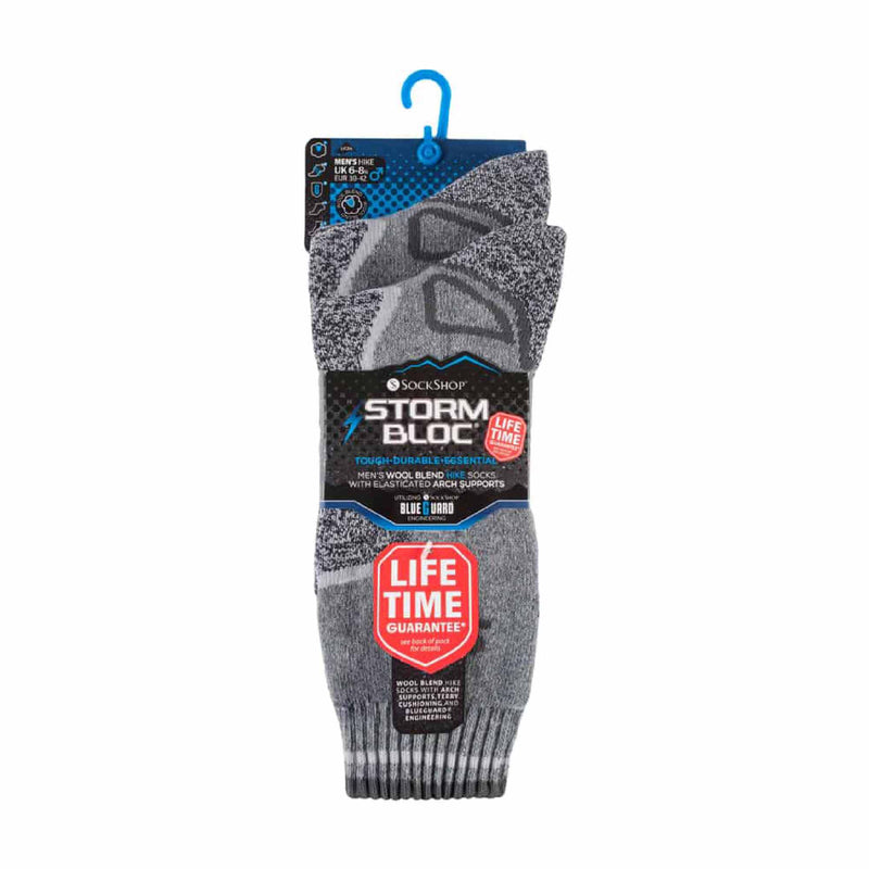 2 Pack Mens Heavy Duty Wool Blend Socks for Winter