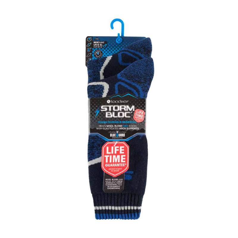 2 Pack Mens Heavy Duty Wool Blend Socks for Winter