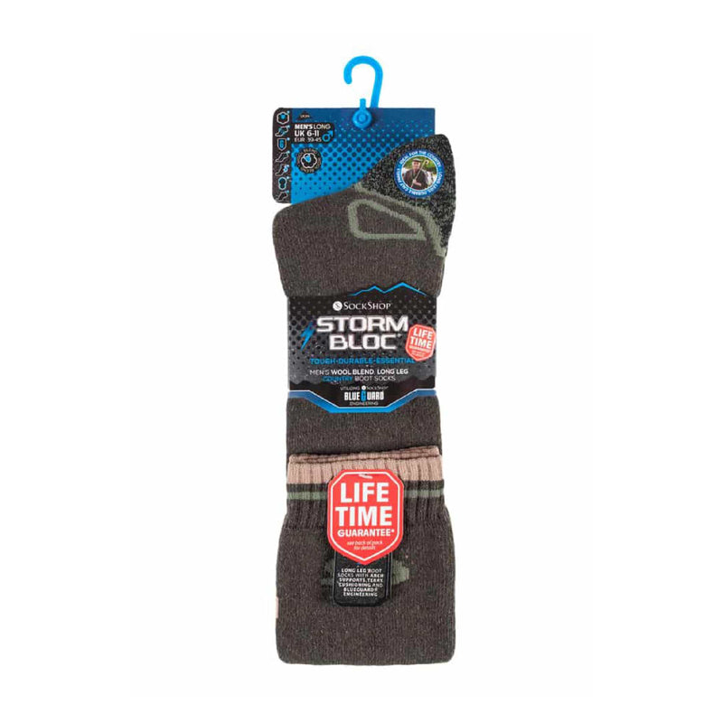1 Pack Mens Extra Long Knee High Wool Thermal Welly Boot Socks