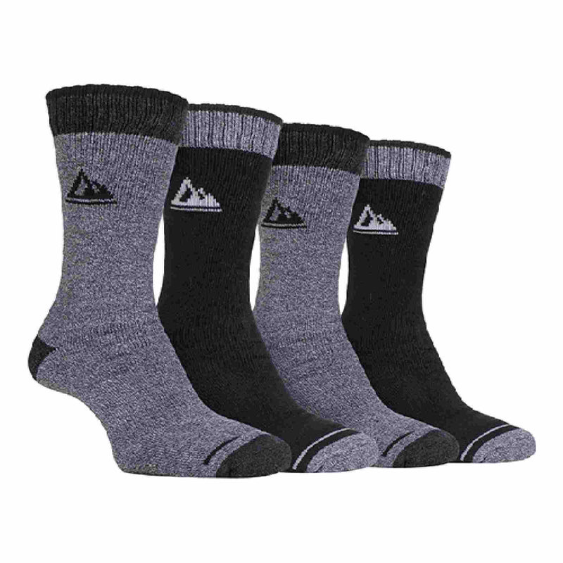 4 Pack Mens Cushion Sole Hiking Work Boot Socks