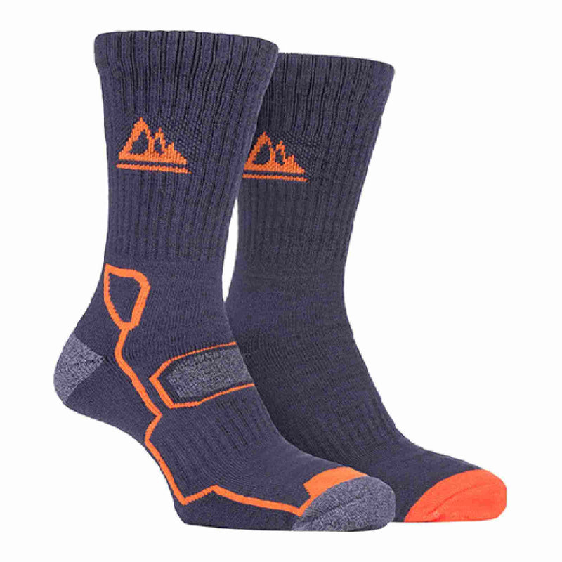 2 Pack Mens Super Soft Bamboo Trekking Hiking Socks for Boots