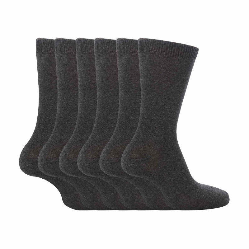 6 Pack Girls & Boys Plain Soft Breathable Cotton School Socks (3 Sizes)