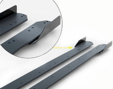 Street PRO Side Skirts Diffusers + Flaps Audi S3 Sportback / A3 S-Line Sportback 8Y Facelift