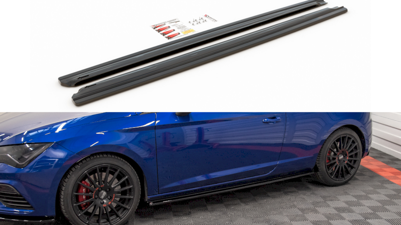 Maxton Design - SIDE SKIRTS SPLITTERS SEAT LEON CUPRA/ FR SC MK3/ MK3 FACELIFT (2013-2019)
