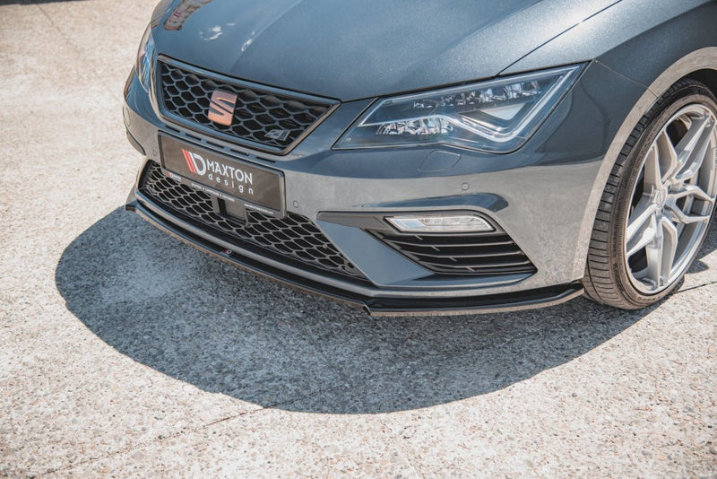 Maxton Design - FRONT SPLITTER V4 SEAT LEON CUPRA/ FR MK3 FACELIFT (2017-2020)
