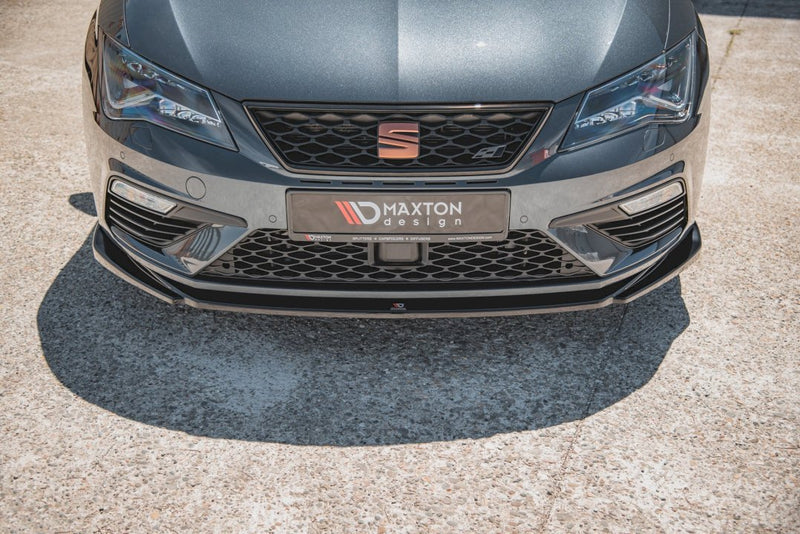 Maxton Design - FRONT SPLITTER V5 SEAT LEON CUPRA/ FR MK3 FACELIFT (2017-2019)
