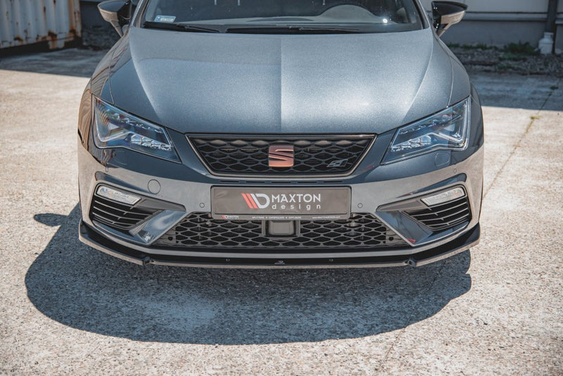 Maxton Design - FRONT SPLITTER V6 SEAT LEON CUPRA/ FR MK3 FACELIFT (2017-2019)