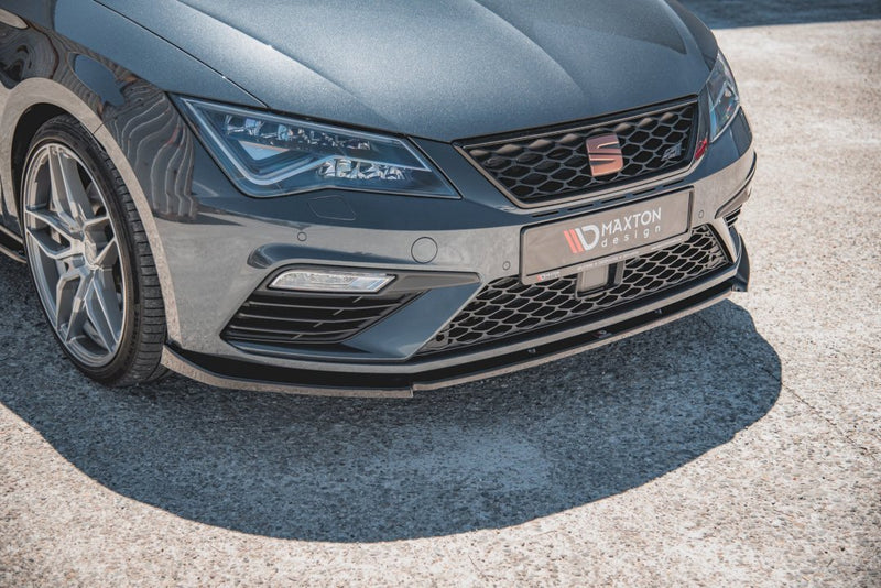 Maxton Design - FRONT SPLITTER V6 SEAT LEON CUPRA/ FR MK3 FACELIFT (2017-2019)