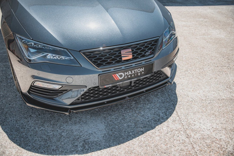 Maxton Design - FRONT SPLITTER V6 SEAT LEON CUPRA/ FR MK3 FACELIFT (2017-2019)