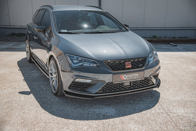 Maxton Design - FRONT SPLITTER V7 SEAT LEON CUPRA/ FR MK3 FACELIFT (2017-2019)
