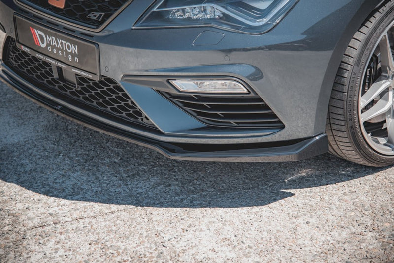 Maxton Design - FRONT SPLITTER V7 SEAT LEON CUPRA/ FR MK3 FACELIFT (2017-2019)