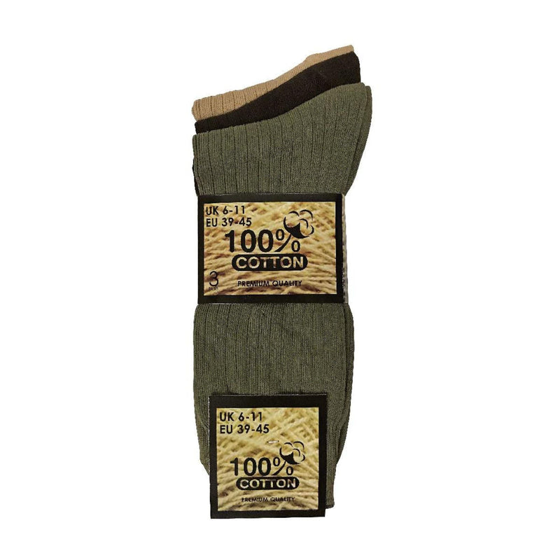 Mens Thin Soft Cotton Plain Coloured Socks (Multipack Options)