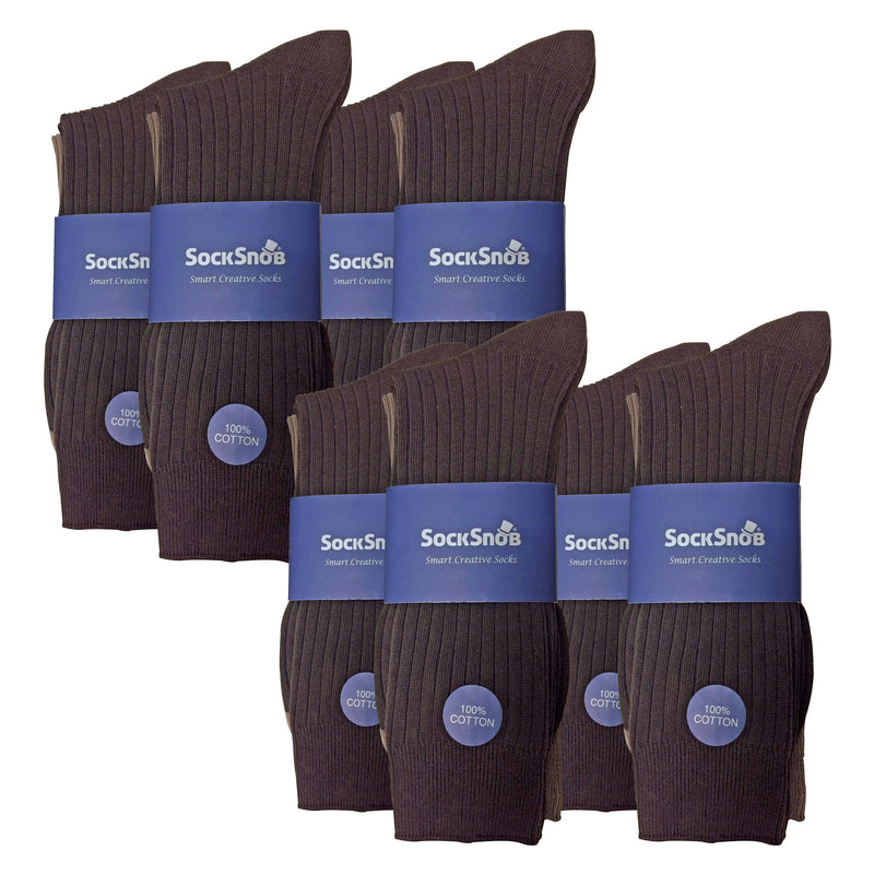 Mens Thin Soft Cotton Plain Coloured Socks (Multipack Options)