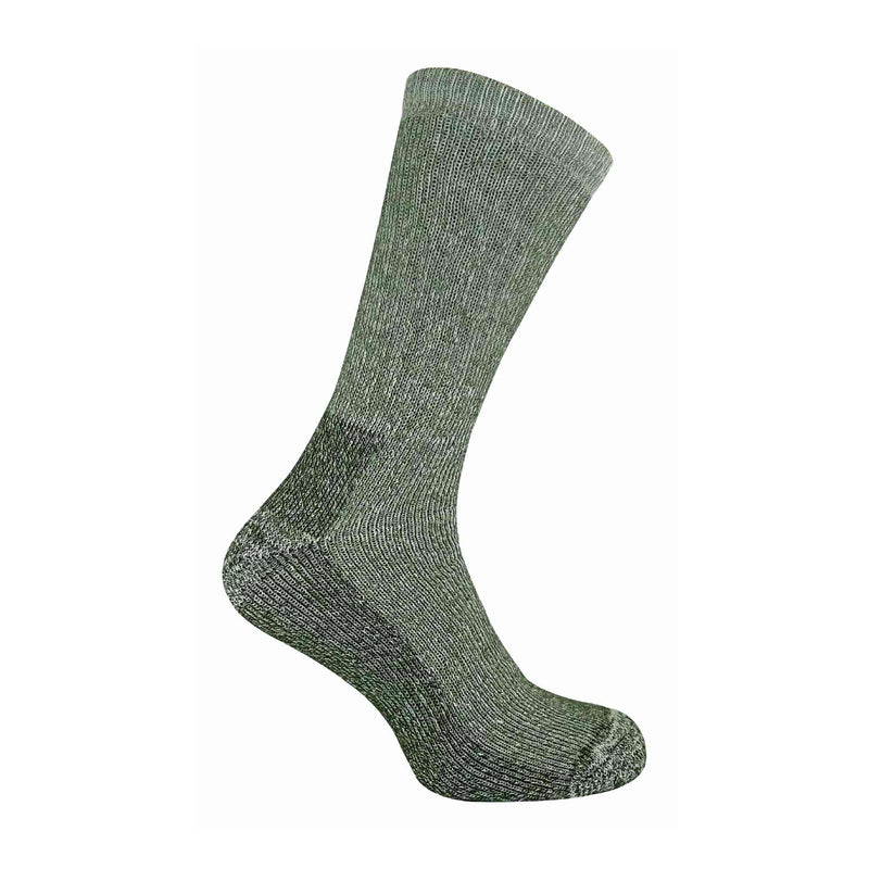 2 Pack Mens Cushioned Heel & Toe Thermal Wool Hiking Socks