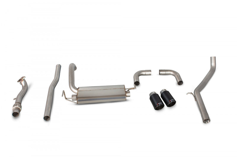 Fiat 500/595/695 Abarth (IHI & Garrett Turbo) Scorpion Exhausts Cat Back None Resonated