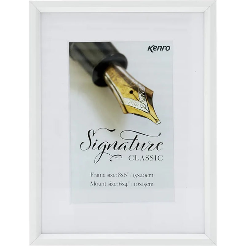 Kenro Signature Classic Photo Frame 8x6" - White