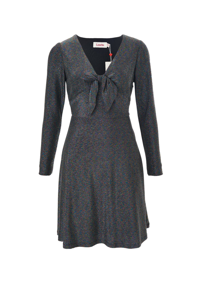 Sidney Sparkle Fit & Flare Mini Dress - Multi