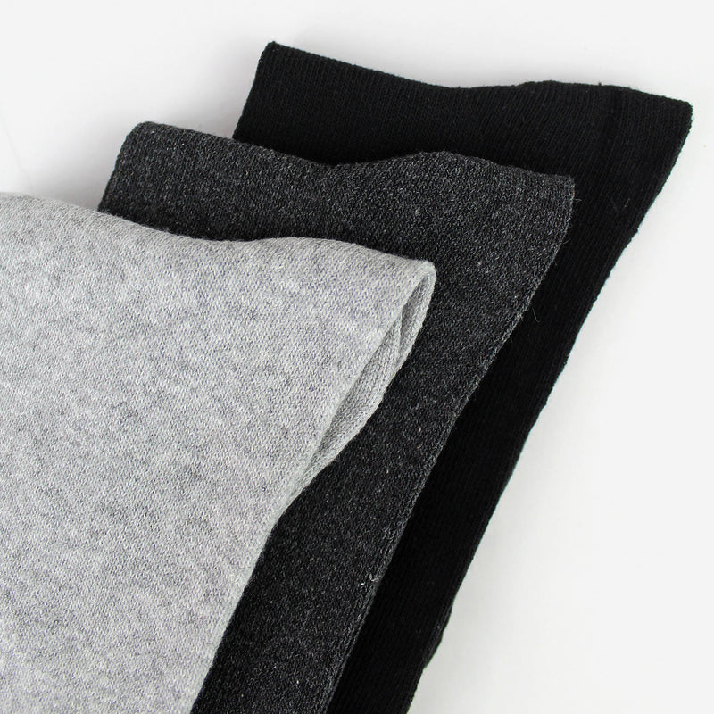 7 Pack Mens Classic Suit Socks - Soft Breathable Plain Dress Socks