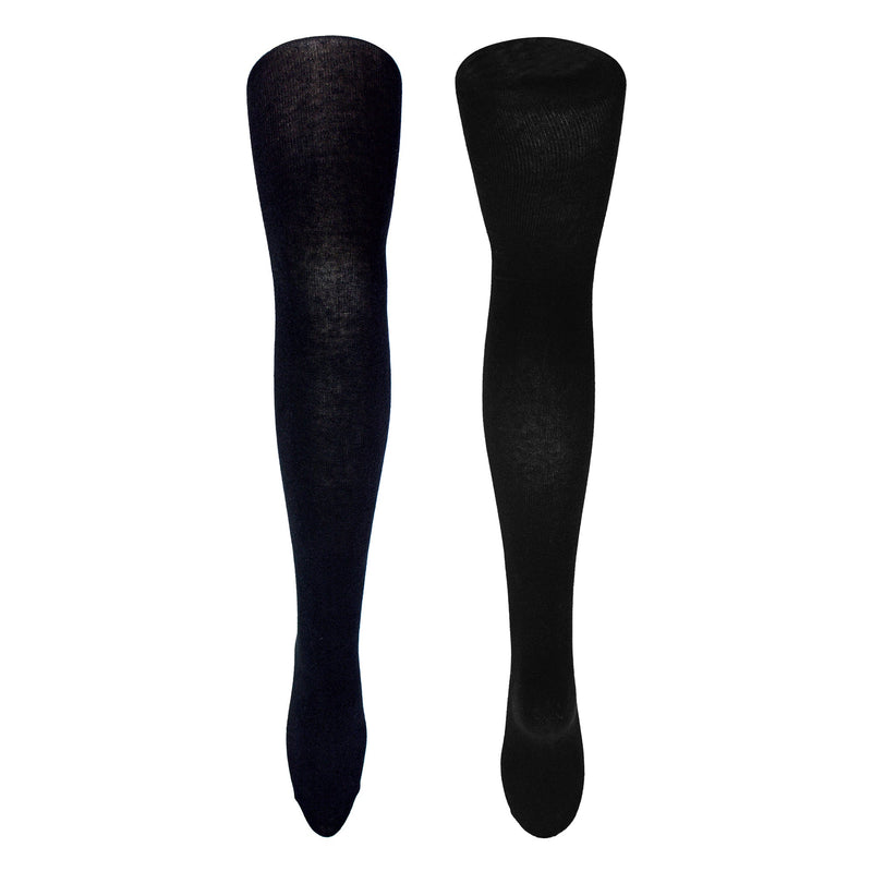 12 Pair Girls Soft & Comfy Plain Opaque School Uniform Tights
