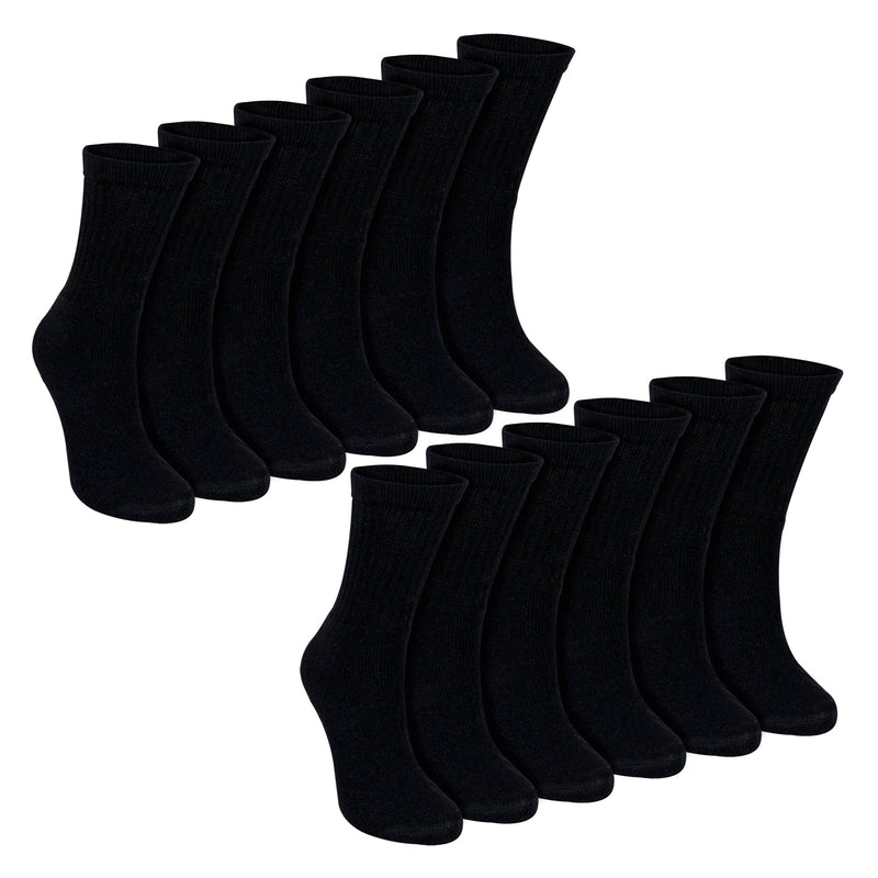 12 Pack Boys Breathable Cotton Sport Socks