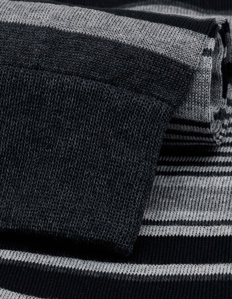 Grey and Black Multi Stripe Socks