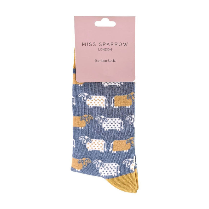 1 Pack Ladies Novelty Cow Bamboo Socks