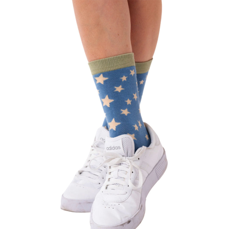 1 Pack Ladies Novelty Navy Anchors Bamboo Socks