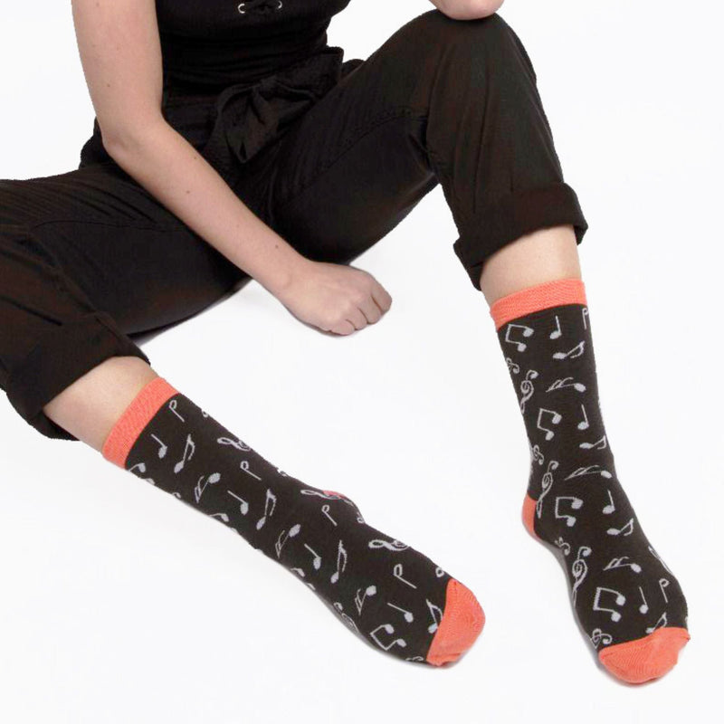 1 Pack Ladies Novelty Navy Anchors Bamboo Socks
