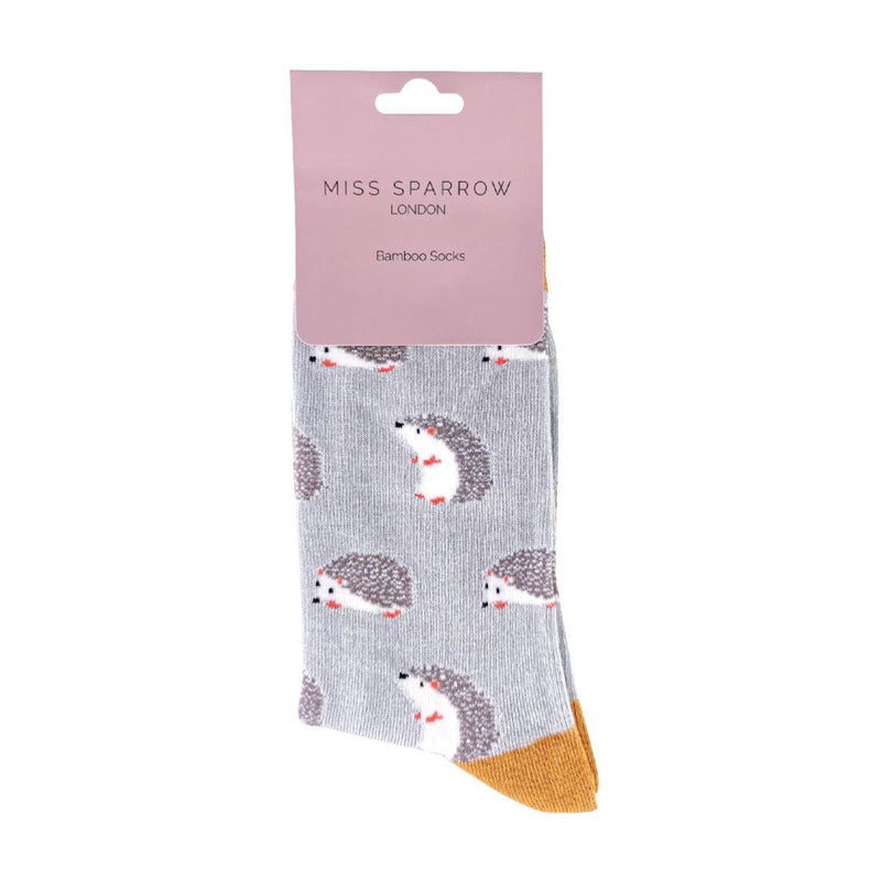 1 Pack Ladies Novelty Hedgehog Bamboo Socks