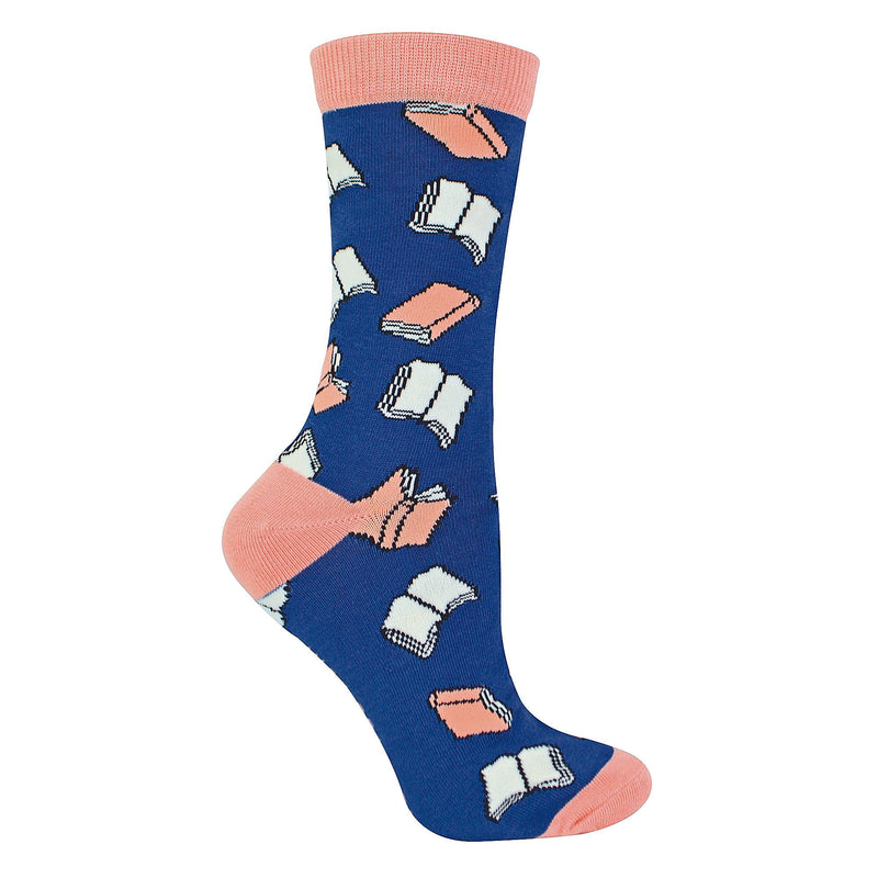 1 Pack Ladies Novelty Book Themed Bamboo Socks
