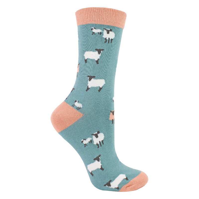 1 Pack Ladies Novelty Duck Egg Sheep Bamboo Socks