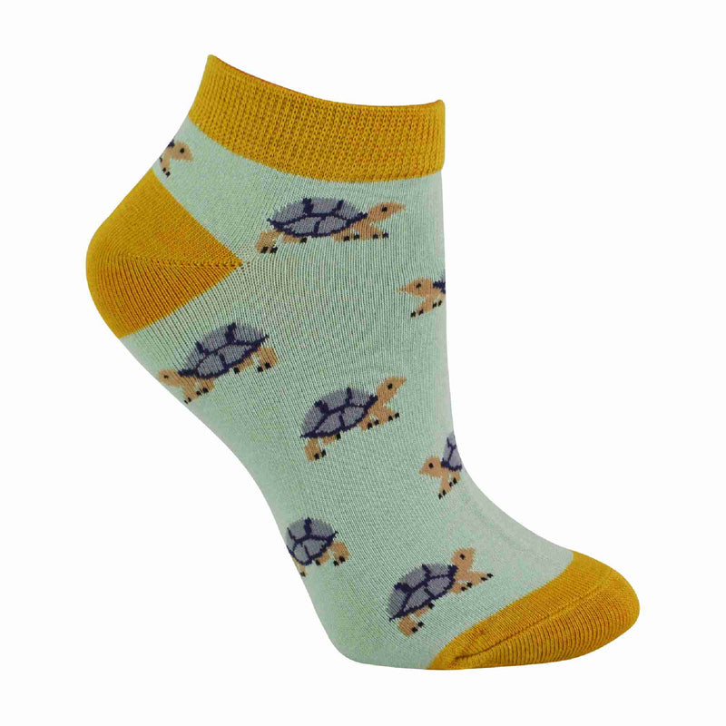 1 Pack Ladies Novelty Animal Themed Bamboo Trainer Socks