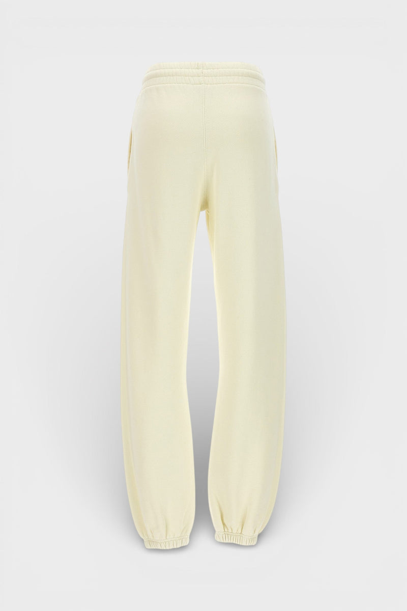 Off-White Flock Cuff Sweatpant Beige