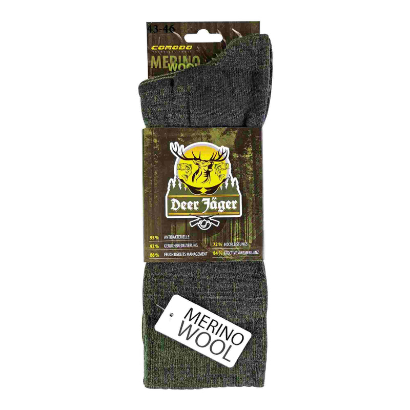 1 Pack Hunting Hiking Long Merino Wool Socks
