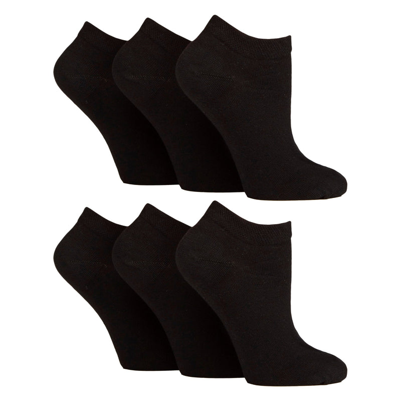 6 Pack Diabetic Trainer Socks for Women | Extra Wide Ankle Socks