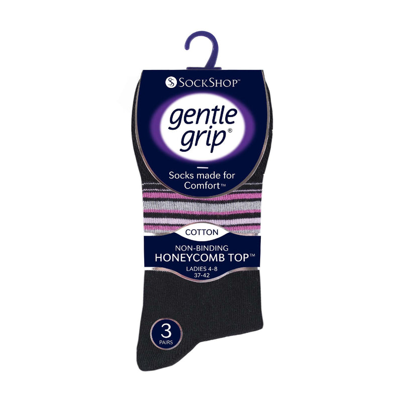 6 Pack Ladies Non Elastic Novelty Design Socks